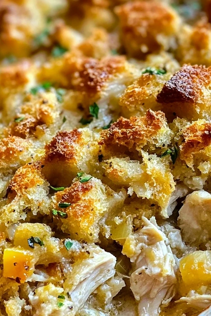 Dolly’s Chicken and Stuffing Casserole