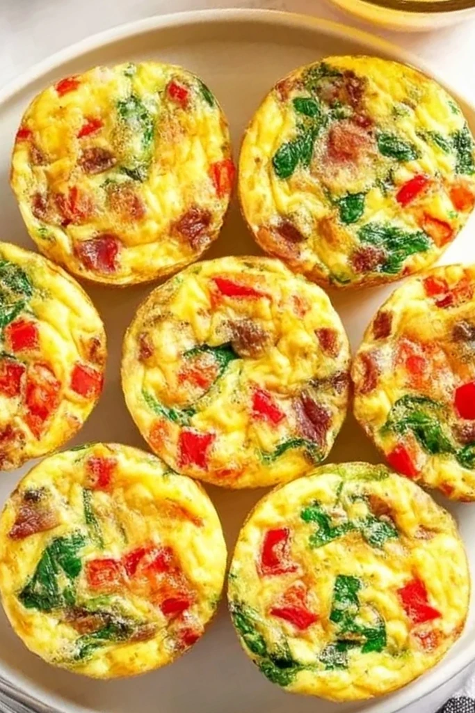 Savory Baked Egg Cups with Cheese and Veggies