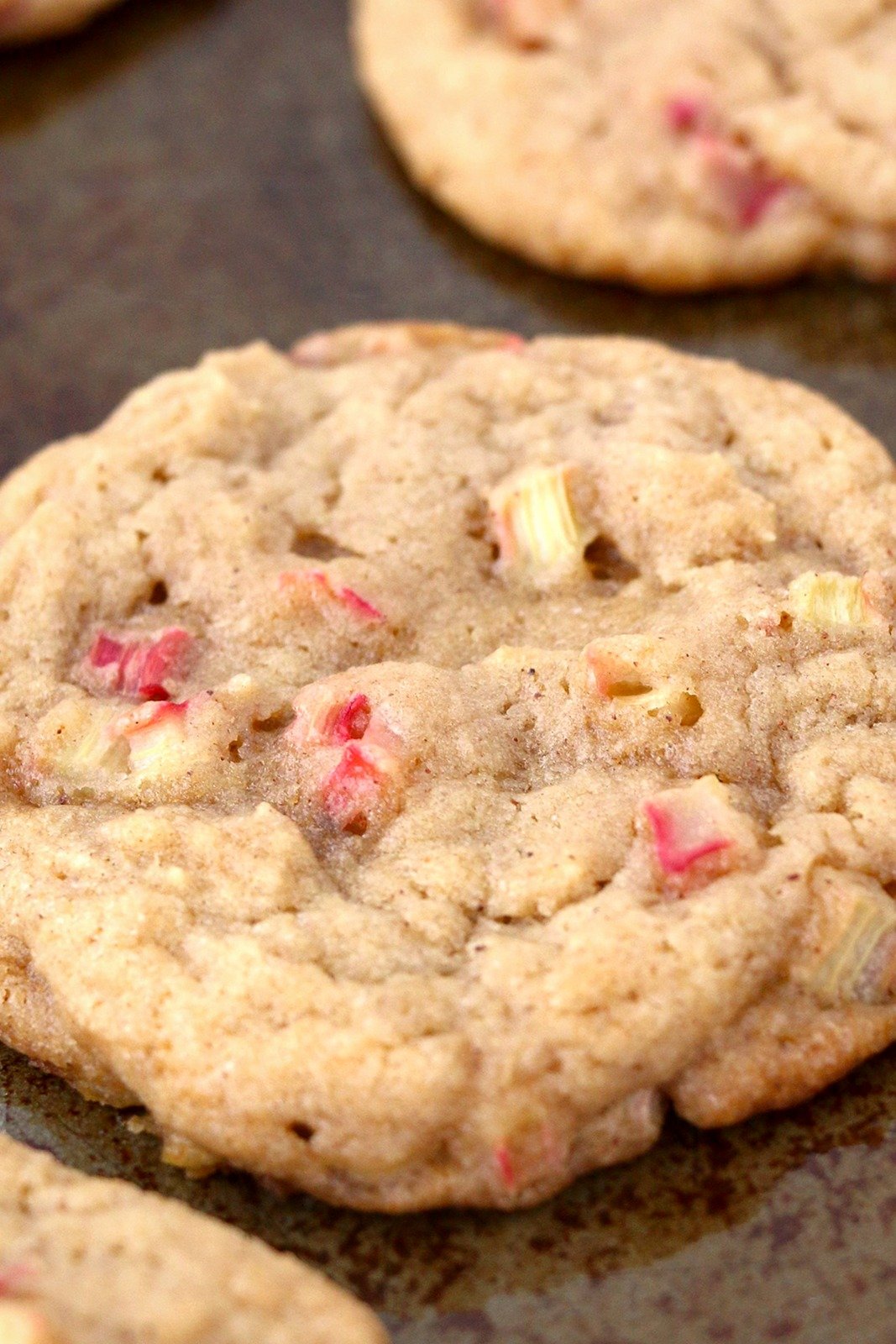 Brown Sugar Rhubarb Cookies