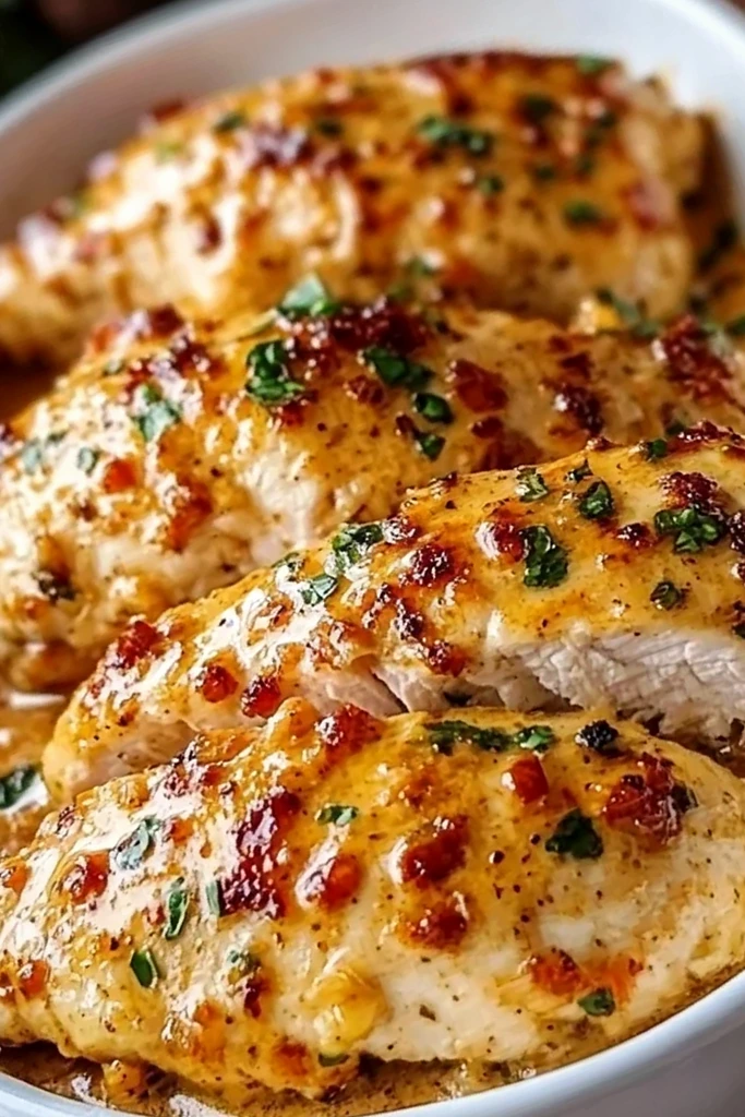 Juicy Baked Garlic and Herb Chicken Breast