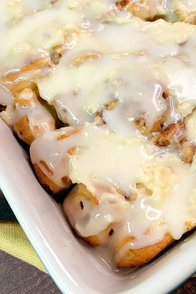 Egg-Free Cinnamon Roll Breakfast Casserole