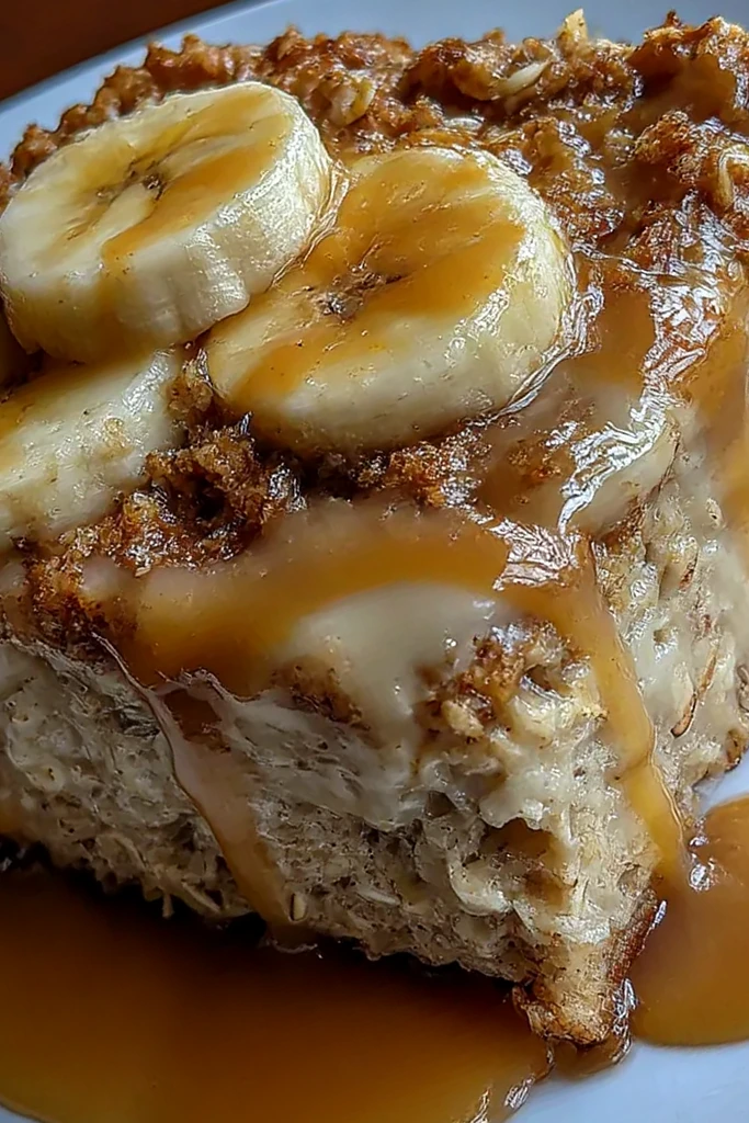 Cottage Cheese Banana Oatmeal Breakfast Bake
