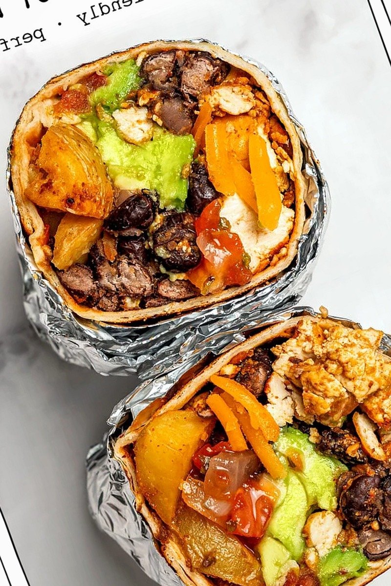 Hearty Vegan Breakfast Burritos for Meal Prep