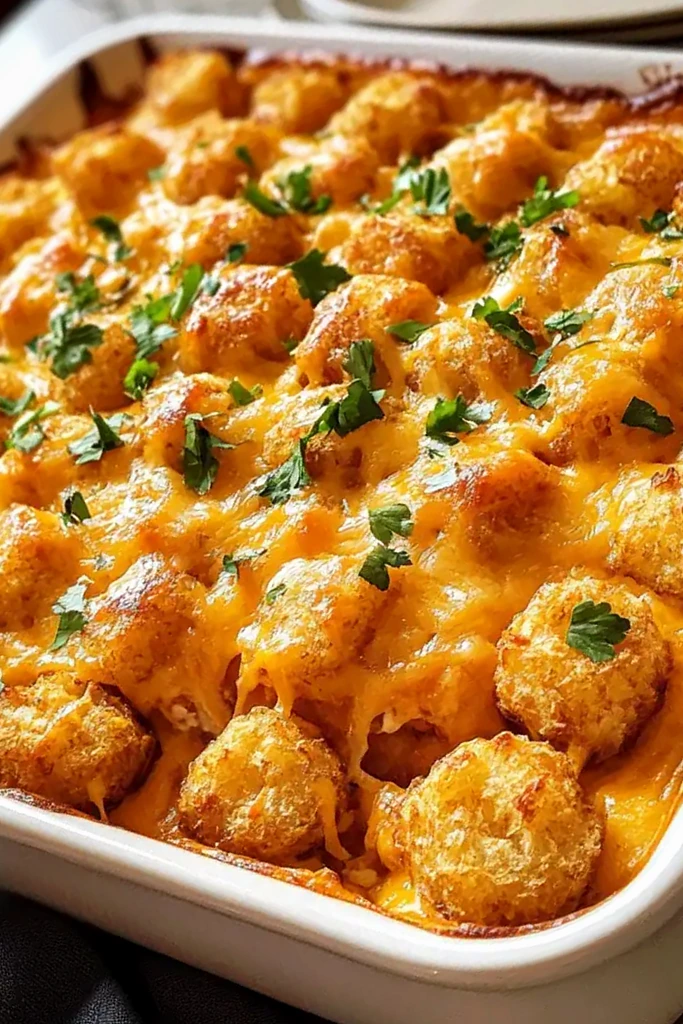 Protein-Packed Tater Tot Casserole Delight