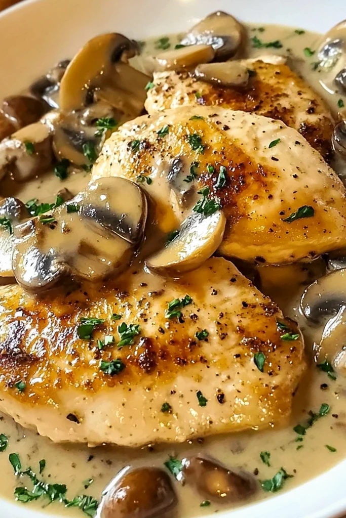 Creamy Mushroom Chicken Scallopini