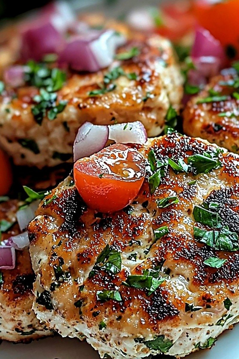 Mediterranean Chicken Patties