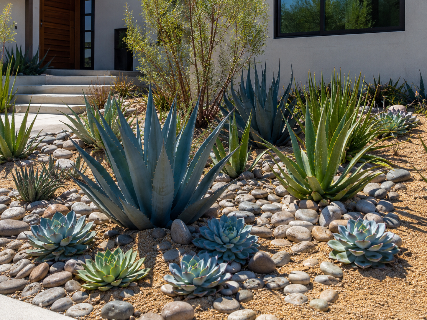 Drought-Tolerant Succulent Beds