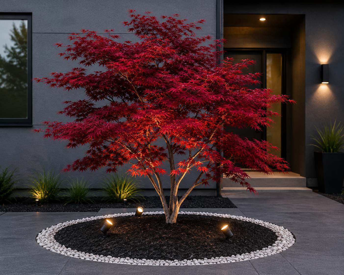A Single Ornamental Focal Point Tree