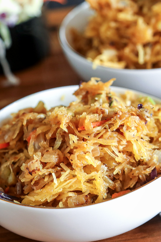 Spaghetti Squash Chow Mein