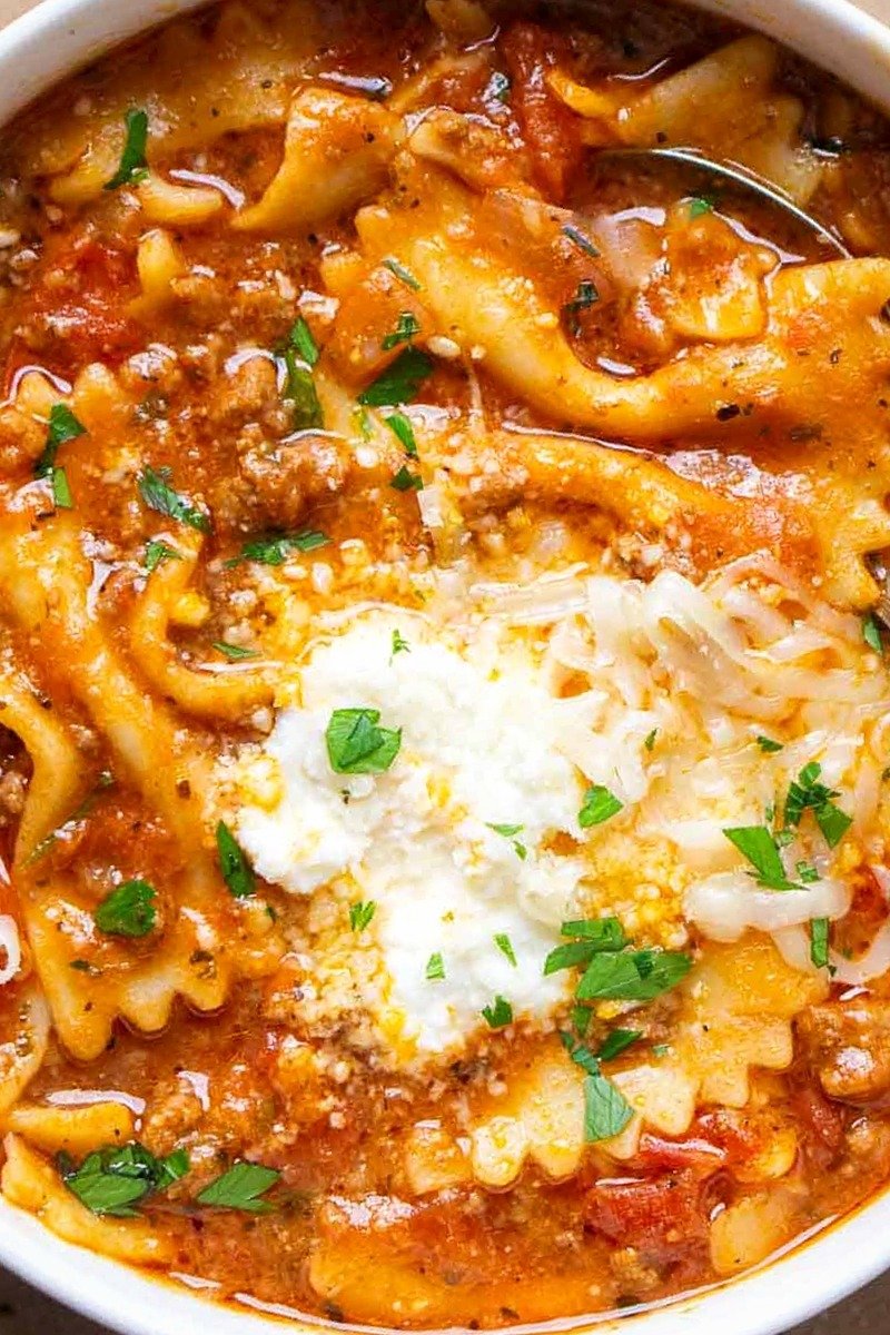 Easy Lasagna Soup Recipe